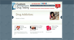 Desktop Screenshot of customdrugtesting.com