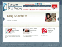 Tablet Screenshot of customdrugtesting.com